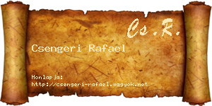 Csengeri Rafael névjegykártya