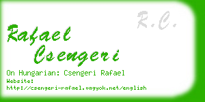 rafael csengeri business card